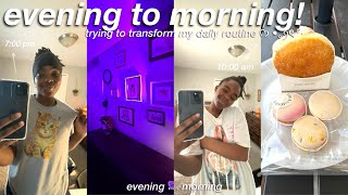 night and morning routine vlog trying to transform my daily routine [upl. by Hyps]