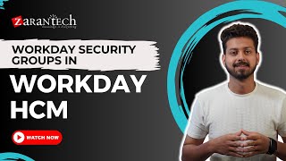 Workday Security Groups in Workday HCM  ZaranTech [upl. by Hcab]