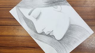 How To Draw A Girl Side View  Girl Drawing  Pencil Sketch  Güzel Kız Yüzü Nasıl Çizilir [upl. by Schechinger22]