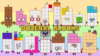 DOZENAL BLOCKS INTRO  MEET DUODECIMAL BLOCKS DEK TO 2 DO  NUMBERBLOCKS  hello george [upl. by Ahsiadal]