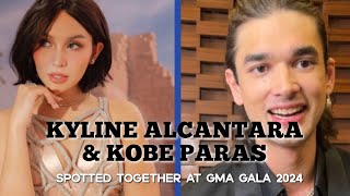 KYLINE KOBE SHOWTIME FAMILY and MORE STARS SPOTTED SA GMA GALA 2024 [upl. by Leraj]