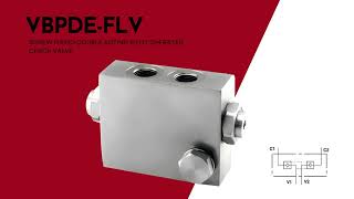 SCREW FIXING DOUBLE ACTING PILOT OPERATED CHECK VALVE – VBPDEFLV  HFD Hydraulic [upl. by Haikan]