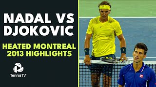 Rafael Nadal vs Novak Djokovic HEATED Classic Match  Montreal 2013 Extended Highlights [upl. by Erdrich]