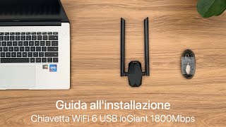 Guida allinstallazione delladattatore USB WiFi 6 AX1800 [upl. by Rodmur]