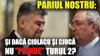 PARIUL NOSTRU  ȘI DACĂ CIOLACU ȘI CIUCĂ NU ”PRINDE” TURUL 2 [upl. by Edna242]