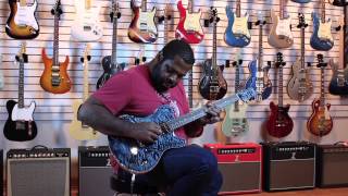 Nik Huber Dolphin II electric guitar demo by Maken Music Chicago feat Kirk Fletcher [upl. by Arihsa]