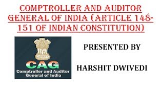 51 Comptroller amp Auditor General of India CAG  Laxmikanth  INDIAN POLITY  TAMIL  Yogesh Exams [upl. by Annairda]