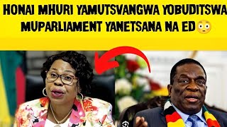 MHURI YA MUTSVANGWA YOBUDISWA MU PARLIAMENT YANETSANA NA ED HONAI😳 [upl. by Sacha634]