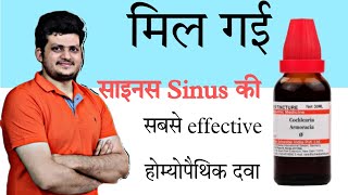 Cochlearia Armoracia  Homeopathic Medicine  fast effect in sinusitis  Symptoms  how to use [upl. by Lisandra]