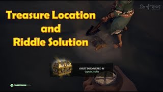 Sea of Thieves  The Hidden Gold of Ben the Black  Old Faithful Isle  Full Riddle [upl. by Eilyah639]