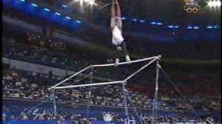 Dominique Dawes  2000 Olympics Team Finals  Uneven Bars [upl. by Aitnohs983]