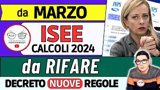 ⚠️ ISEE 2024 CALCOLI da RIFARE➡INPS MELONI CAMBIA REGOLE PER PAGAMENTI da MARZO errore ASSEGNO UNICO [upl. by Franchot]