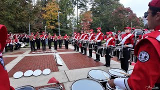 NC State Marching Band  Drumline 2 at Murphy Center before Football Game 11022024 [upl. by Elatsyrk]