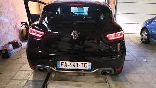 Clio 4 rs trophy cold start stock exhaust akrapovic [upl. by Dorothi]