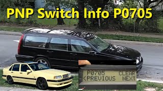 PNP switch information for Volvo 850 S70 V70 960 P80 cars Whats going on amp how to deal with it [upl. by Nivrek]