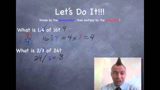 Finding Fractions of Whole Numbers with Mr C [upl. by Laerdna]