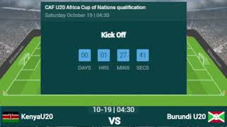 KENYA VS BURUNDI LIVE  2024 U20 CAF AFRICA CUP OF NATIONS TODAY LIVE  BURUNDI VS KENYA LIVE MATCH [upl. by Merwin795]