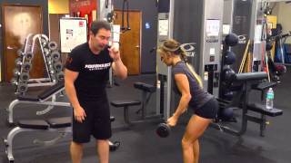 Leaning Bicep Curls  Biceps Curl Variation [upl. by Inal]