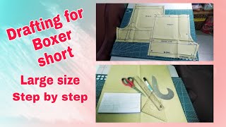 Boxer short Pattern making large size Jane Baccay Vlogs [upl. by Musette]