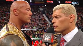 The Rock confronta Cody Rhodes Parte 2  WWE RAW 8 de Abril 2024 Español [upl. by Lamoureux]