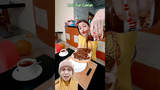 Roti Slai Coklat funny cake comedy chocolate food [upl. by Hasheem]