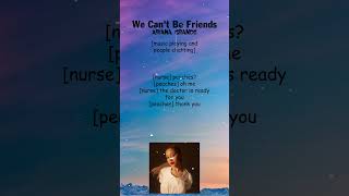 Ariana Grande  we cant be friends Lyrics shorts [upl. by Bellda563]