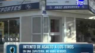 Intento de Robo y Tiroteo grabado por Cámaras de Seguridad en Rosario [upl. by Oirtemed387]