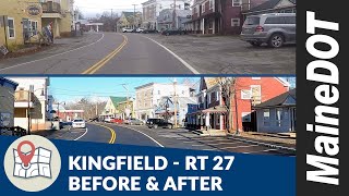 Kingfield  Rt 27 Reconstruction  MaineDOT [upl. by Katti]