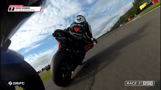 2024 Bennetts British Superbikes Round 2  Oulton Park  Race 3 onboard highlights [upl. by Ianej]