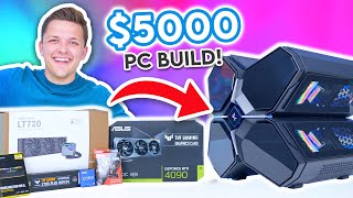 Insane 5000 Gaming PC Build 2022 🤯 RTX 4090 amp Deepcool Quadstellar [upl. by Rayle]