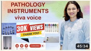 Pathology Instruments viva for medical undergraduates CHAPTERS IN DESCRIPTION [upl. by Eddina]