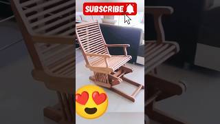 Stylish WOODEN Chair to Elevate Your Living Room🥰 shorts chair woodworking [upl. by Matheny850]