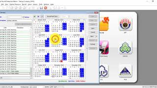 SQL Payroll Software Tutorial 014 Maintain Calendar [upl. by Kitti39]