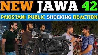 NEW JAWA 42 FJ 2024  NEW INDIA 🇮🇳 BIKE PAKISTANI PUBLIC REACTION [upl. by Trish762]