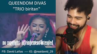 QUEENDOM DIVAS quotTrio Biritanquot ALL OUT SUNDAY  SINGER HONEST REACTION [upl. by Akiemehs443]