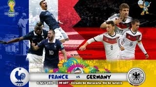 Highlights Francia vs Germania 01 quarti di finale Mondiale 2014 [upl. by Ellened]