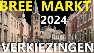 POLITIEKE PARTIJEN VOEREN CAMPAGNE amp DELEN VERKIEZINGSFLYERS UIT OP DE MARKT IN BREE 11 OKTOBER 2024 [upl. by Lemrahc]