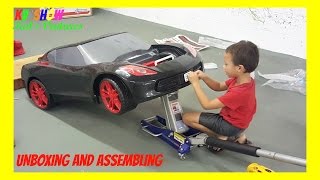 Unboxing And Assembling The Power Wheel Ride On Corvette 6 Volt [upl. by Isyed]