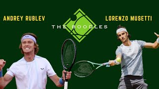 Andrey Rublev vs Lorenzo Musetti  The Boodles 2023 [upl. by Orravan]