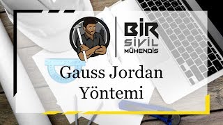 Nümerik Analiz  Gauss Jordan Yöntemi [upl. by Cordey]