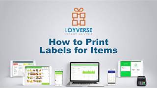 How to Print Labels for Items  Loyverse Inventory [upl. by Noraj]