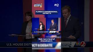 Floridas Congressional District 8 debate question on marijuana [upl. by Tasha]