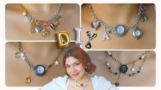 DIY Collares tendencia VIRALES de 2024 Maximalista con DIJES amp RELOJES 🕰️🎀✨ Coquette Aesthetic [upl. by Sirrom684]