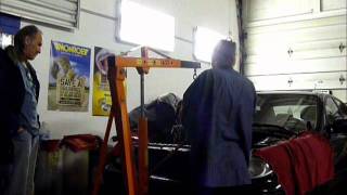 02 Hyundai Sonata Engine Removal at Cleveland Auto Mechanics Repair Shop 2165104583 [upl. by Aikin]