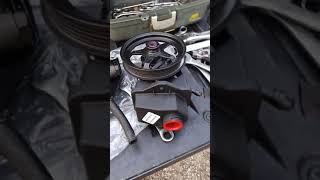 how to remove and install power steering pump pulley [upl. by Loziram]