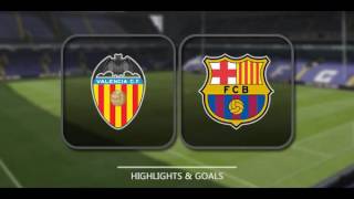 LIVE HD Valencia vs Barcelona  فالنسيا amp برشلونة 22102016 [upl. by Novyaj]