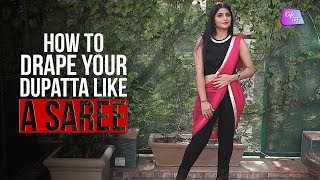 How To Wear Lehenga Saree To Look Slim Step By Step – 5 Gorgeous Ways To Drape Lehenga Dupatta [upl. by Adelle]