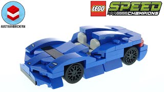 Lego Speed Champions 30343 McLaren Elva  Lego Speed Build Review [upl. by Sasha762]