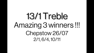 131 Treble at Chepstow on 2607 [upl. by Aerbas]