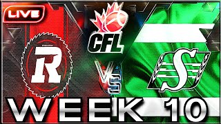 CFL Week 10 Live Stream  Ottawa redbacks vs Saskatchewan Roughriders  PlayByPlay amp Reactions [upl. by Hunter258]